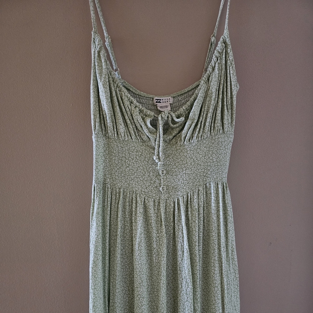 USED Billabong Women's Texas Beach Midi Dress - Willow, US XS